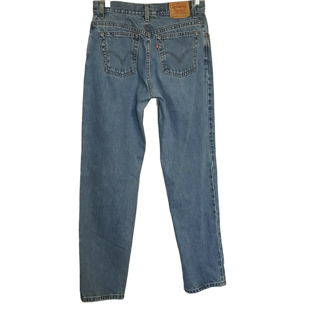 Vintage Levi's 550 Jeans Size 10 30/31 High Waist Tapered Leg Medium Wash Mom - Picture 7 of 11
